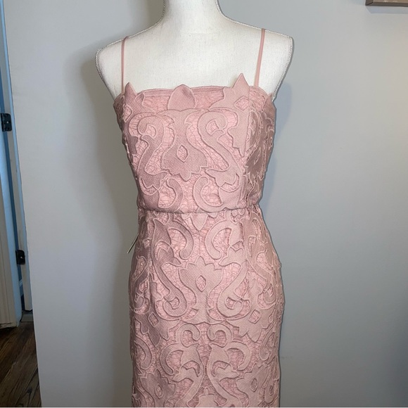 NWT Bardot Lina Lace Dress Pink Rose - Picture 8 of 16